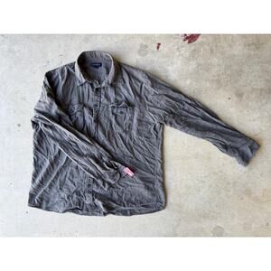 Lands’ End Long Sleeve Button-Up Flannel Shirt